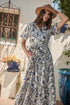 Ralston Floral Valery Button Down Maxi Dress