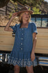 Jamie Denim Embroidered Mini Dress