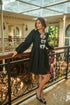 Arielle Jacquard Glow Bow Dress