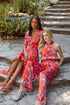 Poppy Floral Villanueva Satin Halter Jumpsuit