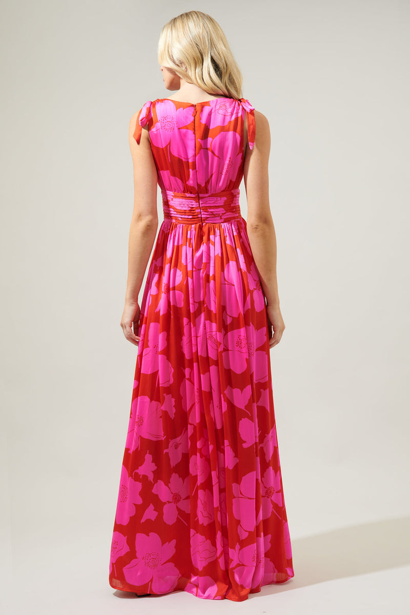 Caribbean Crush Descanso Pleated Maxi Dress Sugarlips