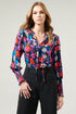 Ultra Flora Ulysses Split Neck Blouse