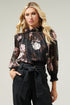 Twilight Floral Robin Ruffle Blouse