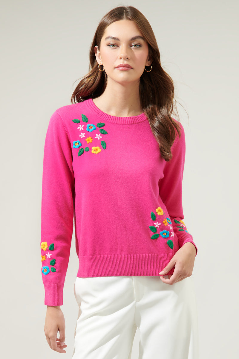 Dandy Bouquet Crew Neck Sweater – Sugarlips