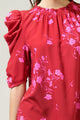 Gemma Floral Drape Sleeve Top