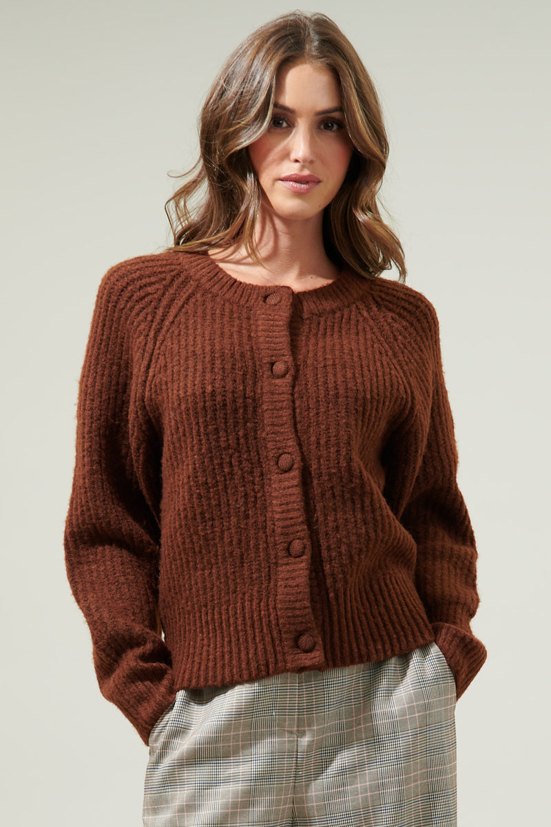 Barrie Bay Raglan Sleeve Button Up Cardigan – Sugarlips