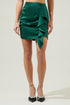 Drea Shirred Ruffle Mini Skirt