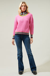 Marriott Rainbow Stripe Long Sleeve Sweater
