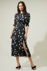 Marilu Floral Showoff Smocked Waist Midi Dress