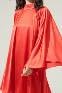 Priella Wing Sleeve Shift Mini Dress