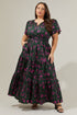 Close to You Palmer Poplin Tiered Maxi Dress Curve