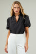 Gretna Organza Check Ruffle Blouse