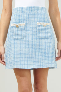 Fairy Floss Tweed Mini Skirt