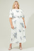 Porto Floral Smocked Midi Dress Curve