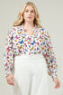 Bess Butterfly Long Sleeve Blouse Curve