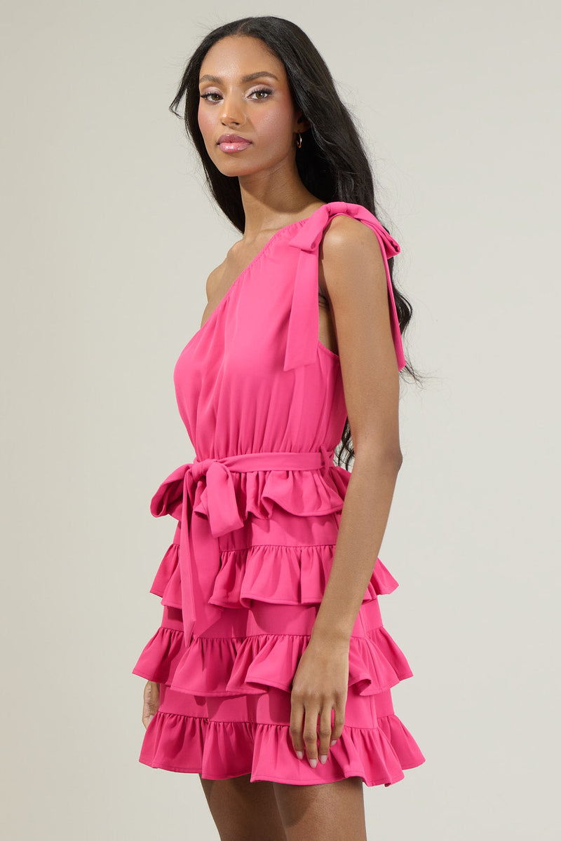 Kiara Tiered Ruffle Mini Dress – Sugarlips