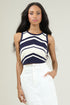 Lydia Striped Sweater Tank Top