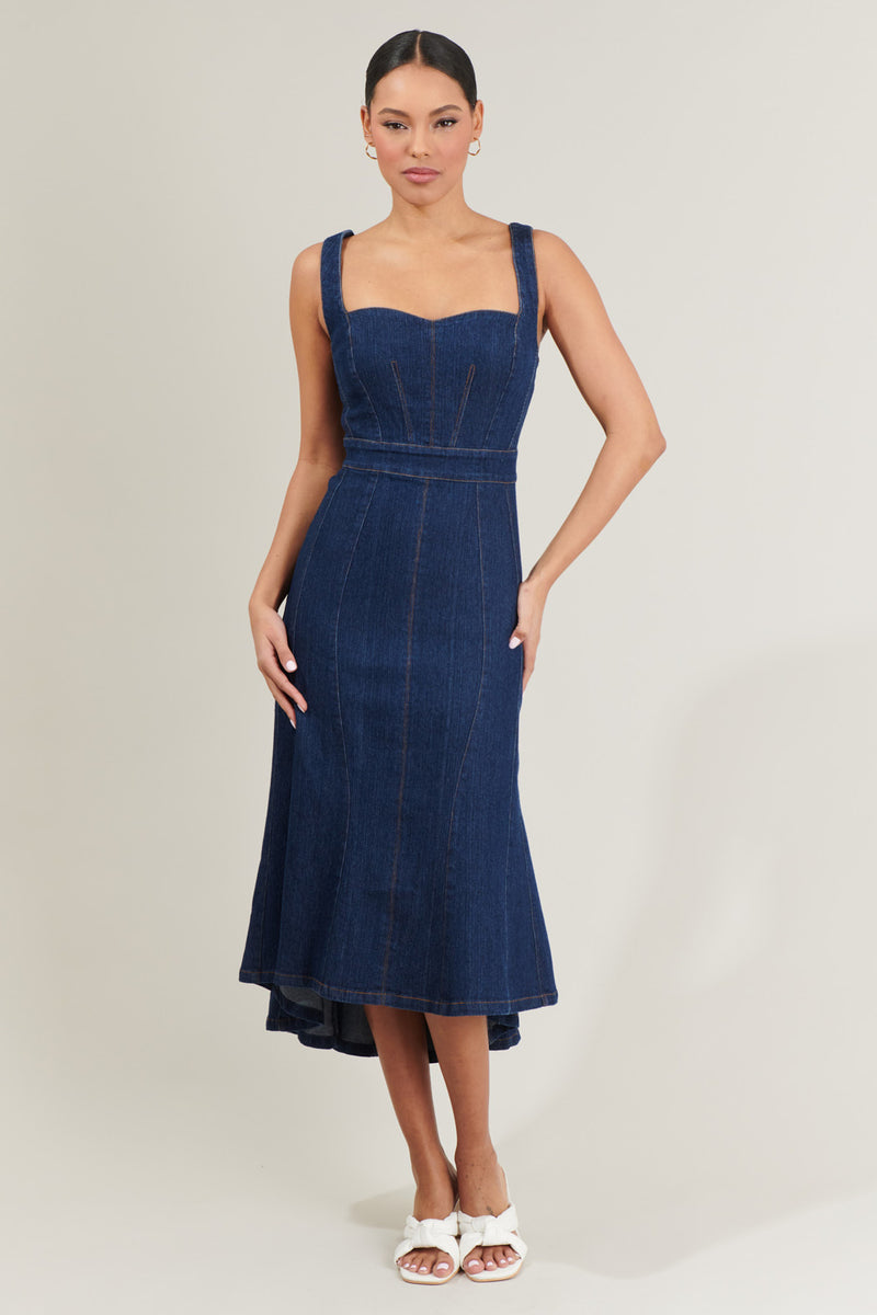 Gabriella Abstract Crepe Jersey Midi Dress