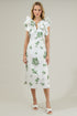 Ria Floral Santana Tie Back Midi Dress