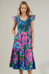 Raylee Floral Wendy Smocked Midi Dress