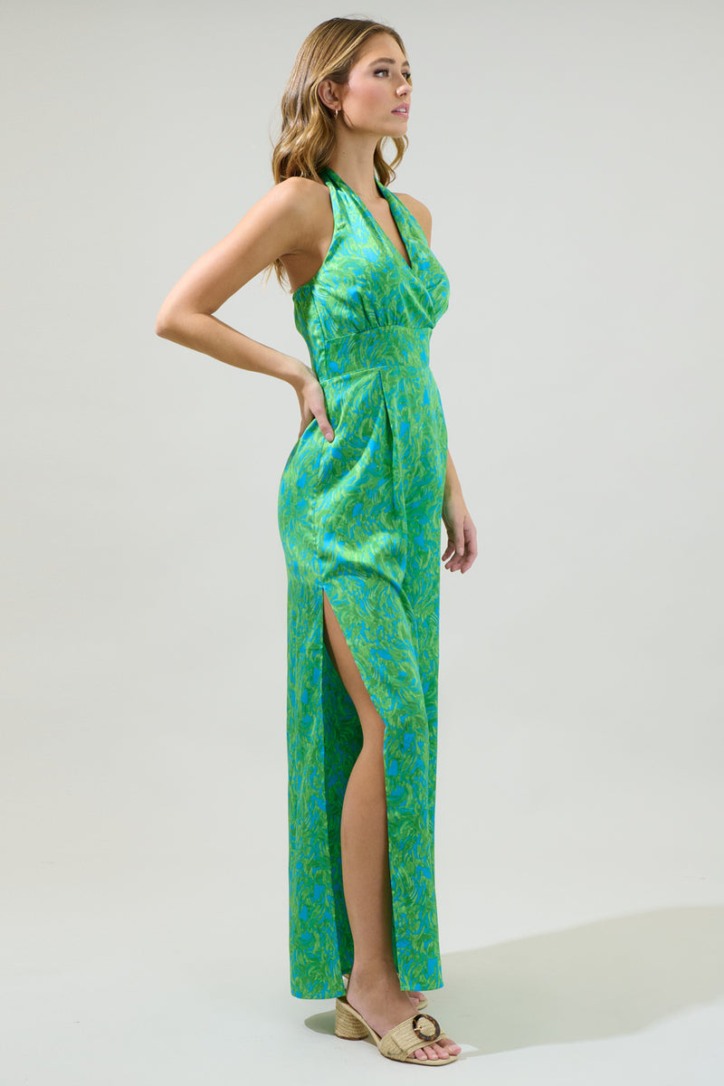 Cerena Floral Magic Moment Halter Jumpsuit – Sugarlips