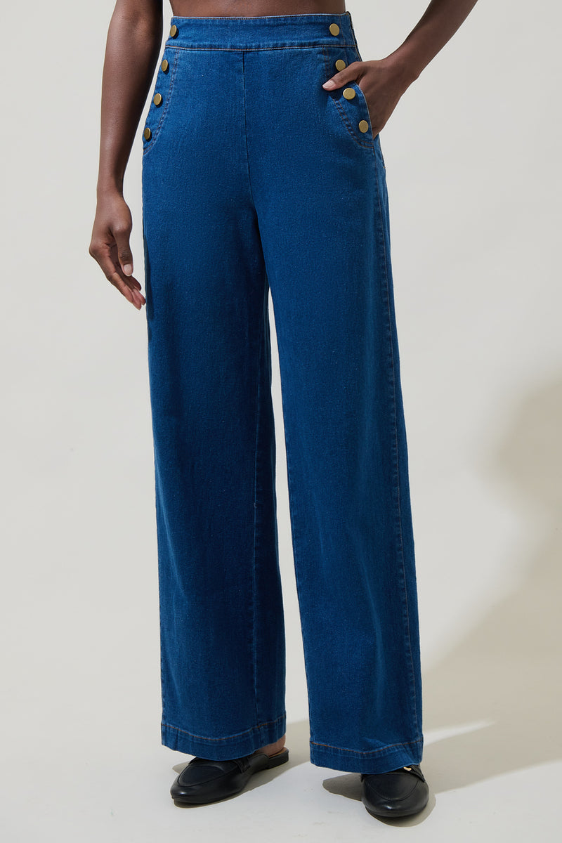 Jamie Denim Emi Wide Leg Pants – Sugarlips