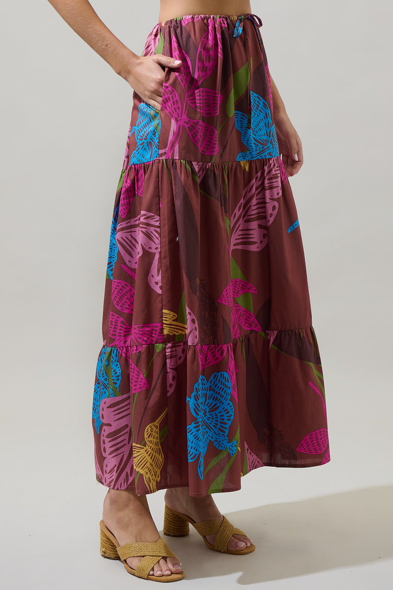 Shade of Prise Floral Wilma Maxi Skirt – Sugarlips