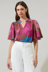 Shade of Prise Floral Eve Poplin Top