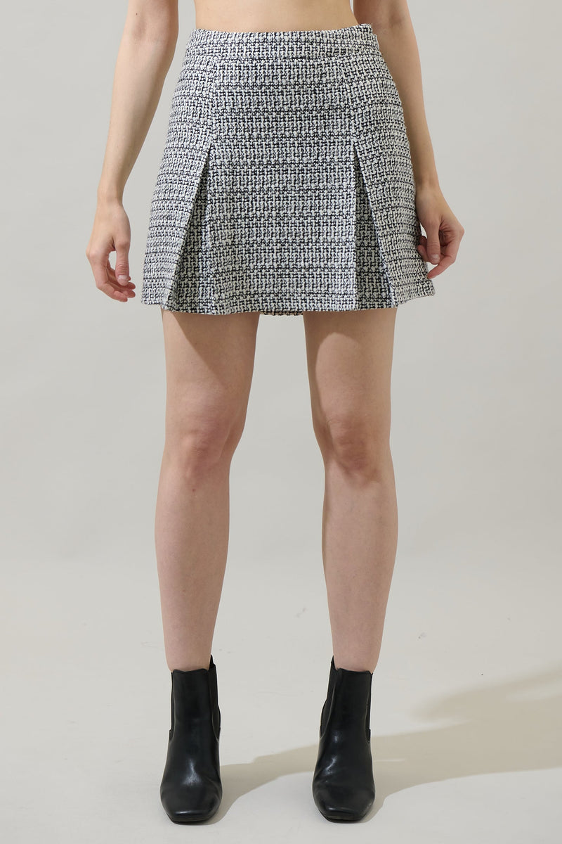 Janae Tweed Calera Mini Pleated Plaid Skirt – Sugarlips