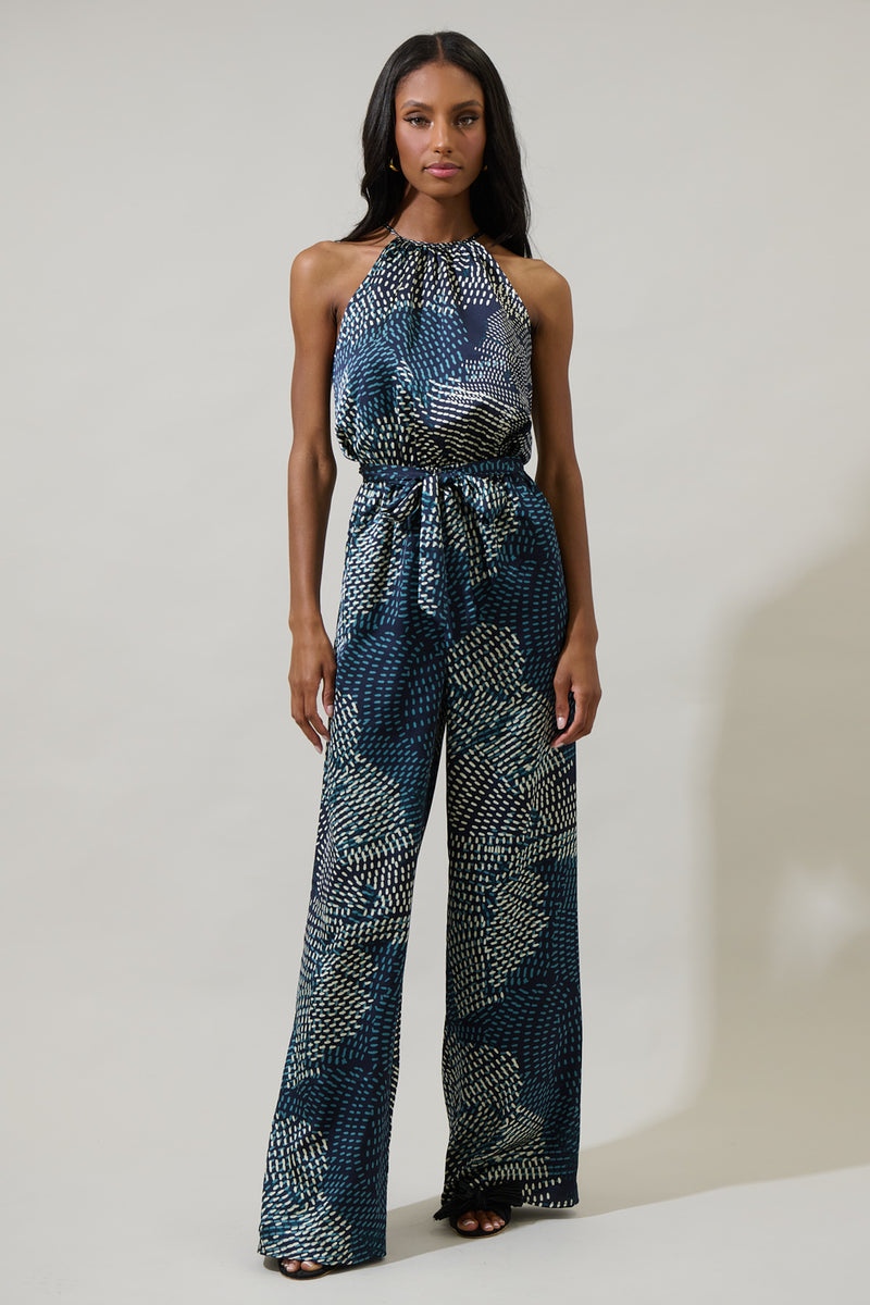 Kirby Geometric Lighthearted Trapeze Jumpsuit – Sugarlips