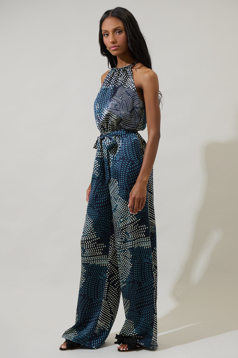 Kirby Geometric Lighthearted Trapeze Jumpsuit – Sugarlips