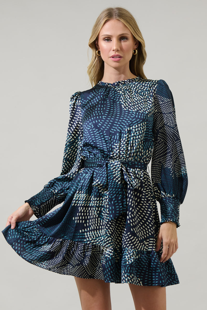 Valerie U-Neck Ruffle Midi Knit Dress-Sunfere
