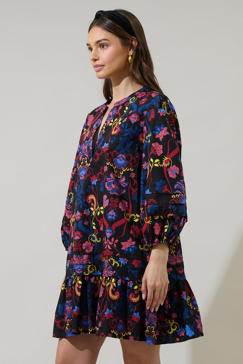 Palmero Midnight Velma Ruffle Shift Dress – Sugarlips