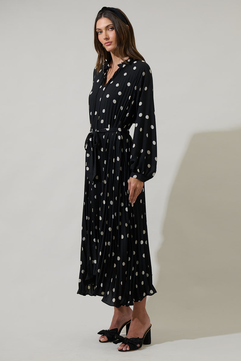 Marleia – Polka-Dot Layered Elegance Dress main image 1