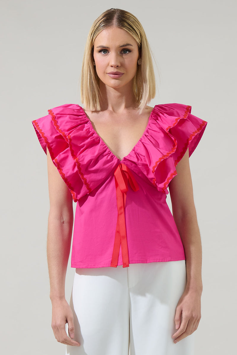 Leoti Ruffle Babydoll Top – Sugarlips