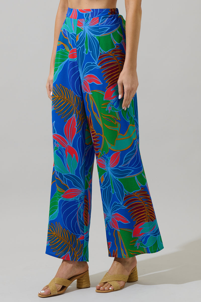 Malton Tropical Elena Floral Wide Leg Pants – Sugarlips