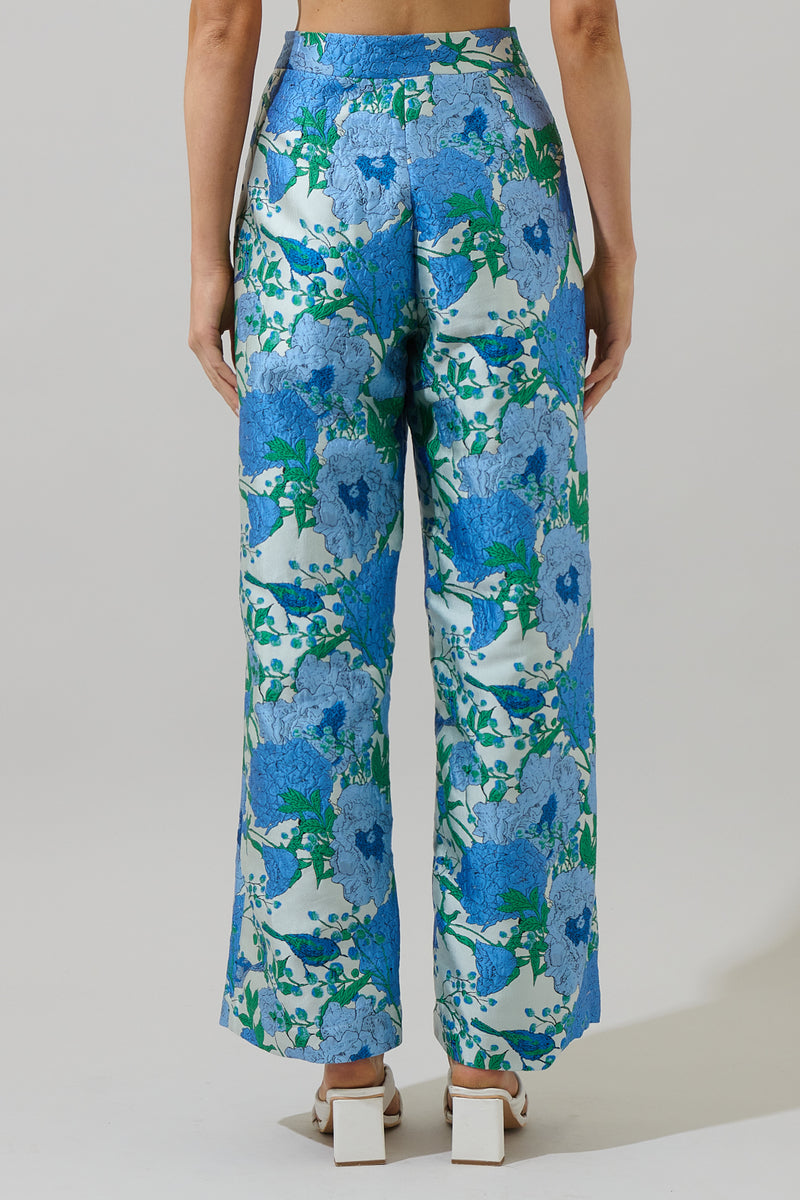 【CAMBIO】Botanical Gobelin Wide Pants Splendid x @Cellajaneblog Scuba Wide Leg Pant | Splendid