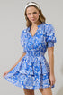 Marny Floral Rai Ruffle Mini Dress