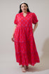Delmas Floral Renley Tiered Maxi Dress Curve