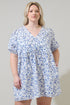 Kearny Floral Jerome Shift Mini Dress Curve