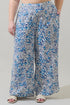Mize Floral Elena Wide Leg Pants Curve