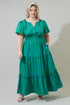 Prism Play Palmer Poplin Tiered Maxi Dress Curve