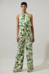 Zane Floral Lighthearted Trapeze Jumpsuit