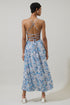 Mize Floral Mavis Criss Cross Midi Dress