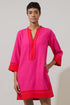 Allie Shift Linen Mini Dress