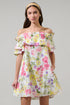 Leonie Floral Hattie Ruffle Mini Dress