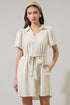 Nitza Linen Collared Mini Dress