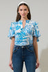 Sharron Bloom Collins Ruffle Top