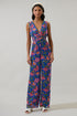 Wendey Floral Tilda Plunging Neckline Jumpsuit
