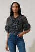 Jinni Dot Lida Tie Neck Top